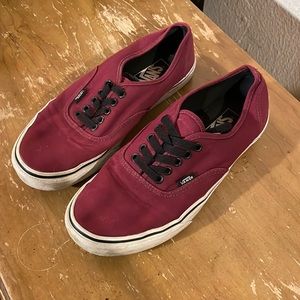 Burgundy vans